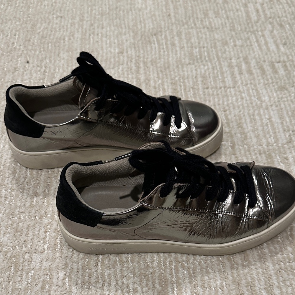 All Saints Silver Sneakers - Picture 4 of 6